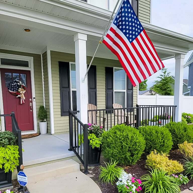 Front porch project in Hampton Roads