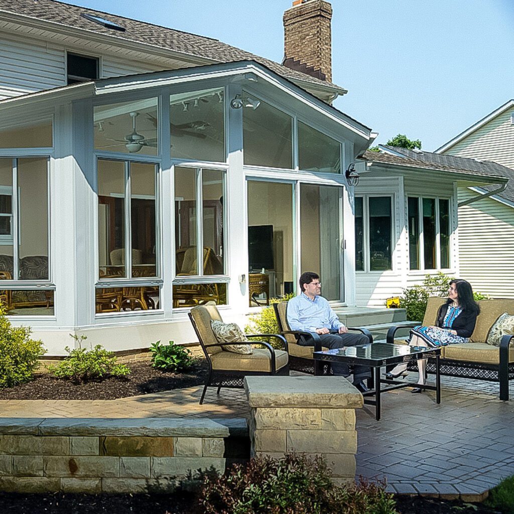 Oasis Gable Roof addition roof option in Hampton Roads