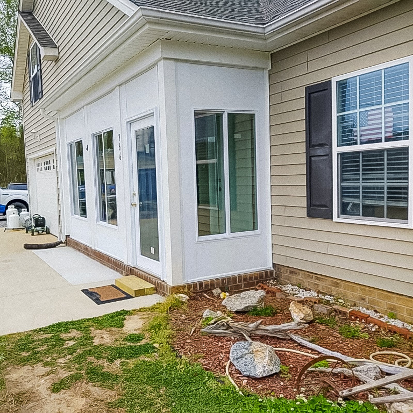 Porch Enclosure Contractor project featuring a porch converted into a three season enclosure in Hampton Roads