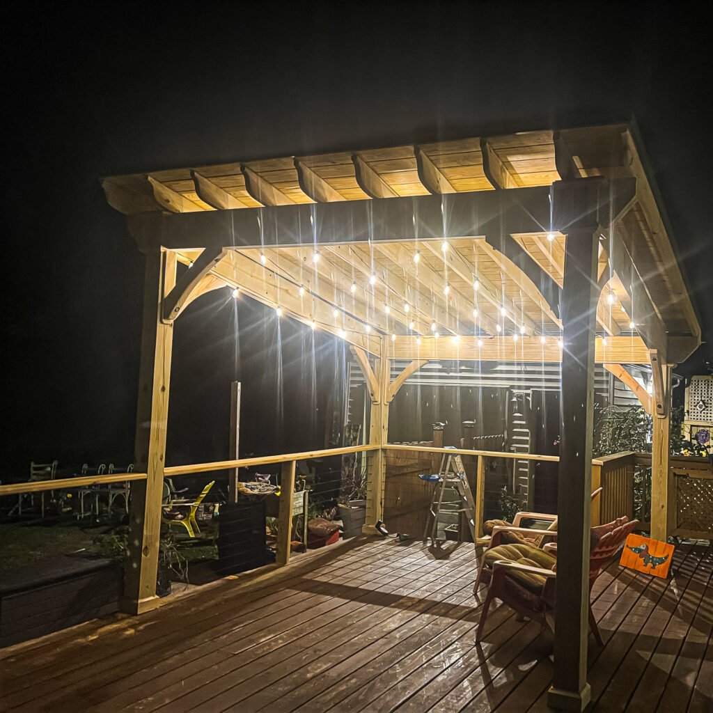 Porch and patio shade structure by an Outdoor Living Contractor in Norfolk