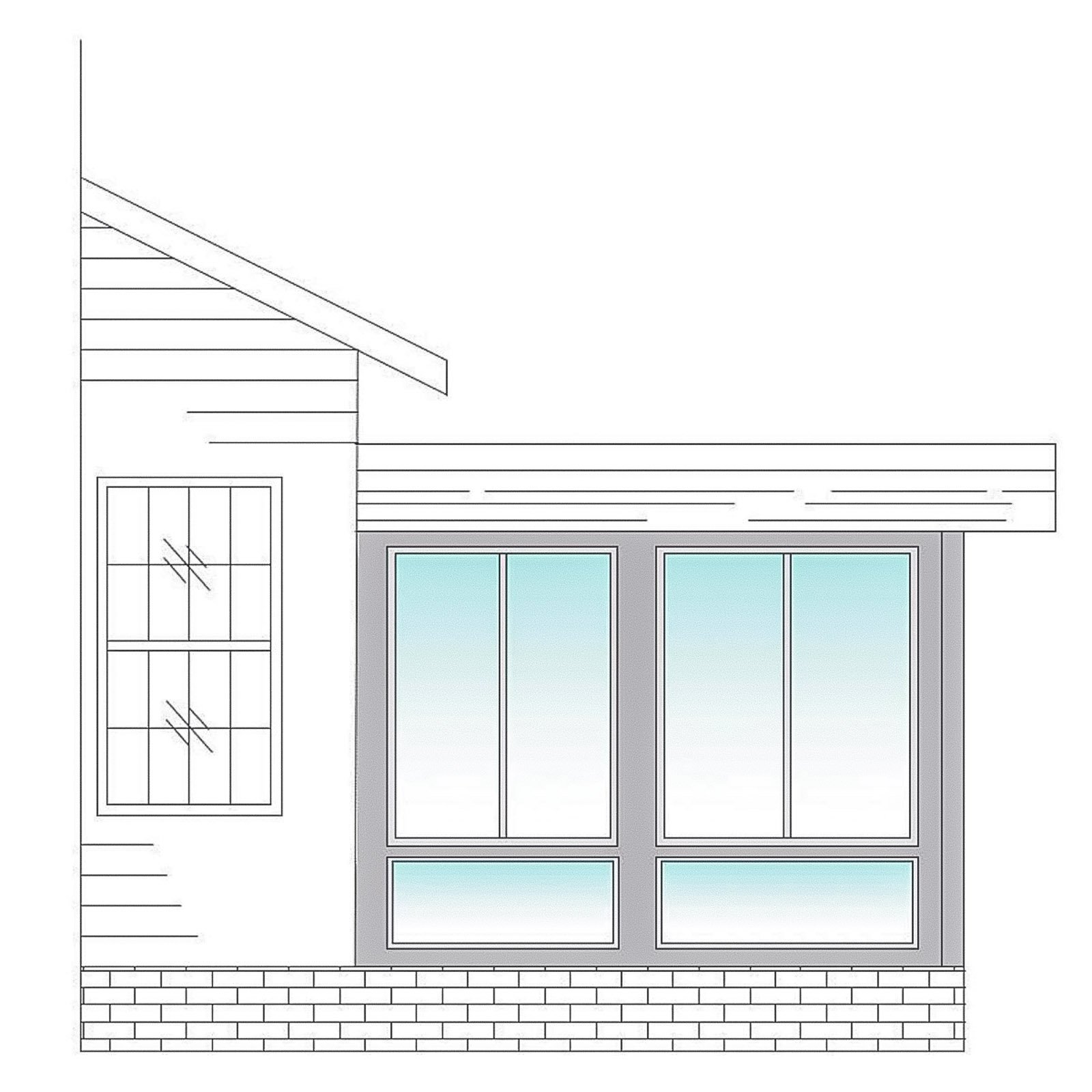 Patio Enclosure Contractor project featuring a gable patio enclosure with glass walls and glass kneewalls